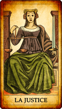 Carte du Tarot La Justice