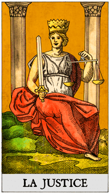 Carte du Tarot La Justice