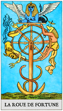 Carte du Tarot La Roue de Fortune